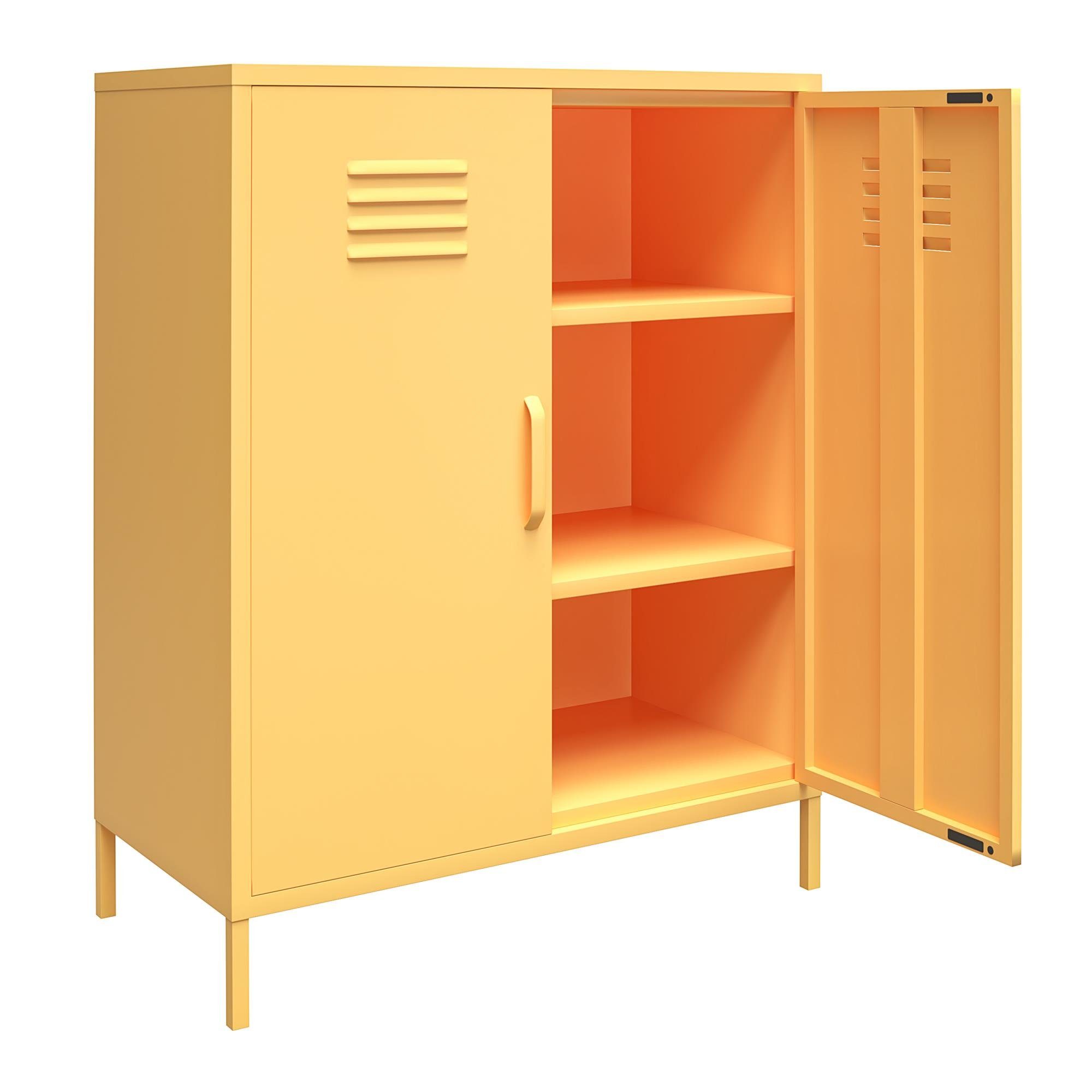 loft24 Mehrzweckschrank Cache Spind Schrank, Metall, 2 Türen, Höhe 101,5 cm
