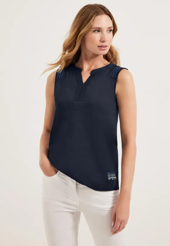 CECIL Top mit Smockdetails