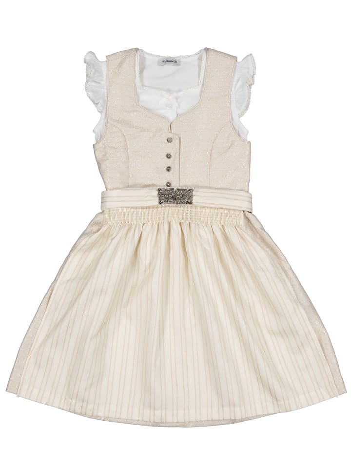 Turi Landhaus Dirndl in Beige günstig kaufen