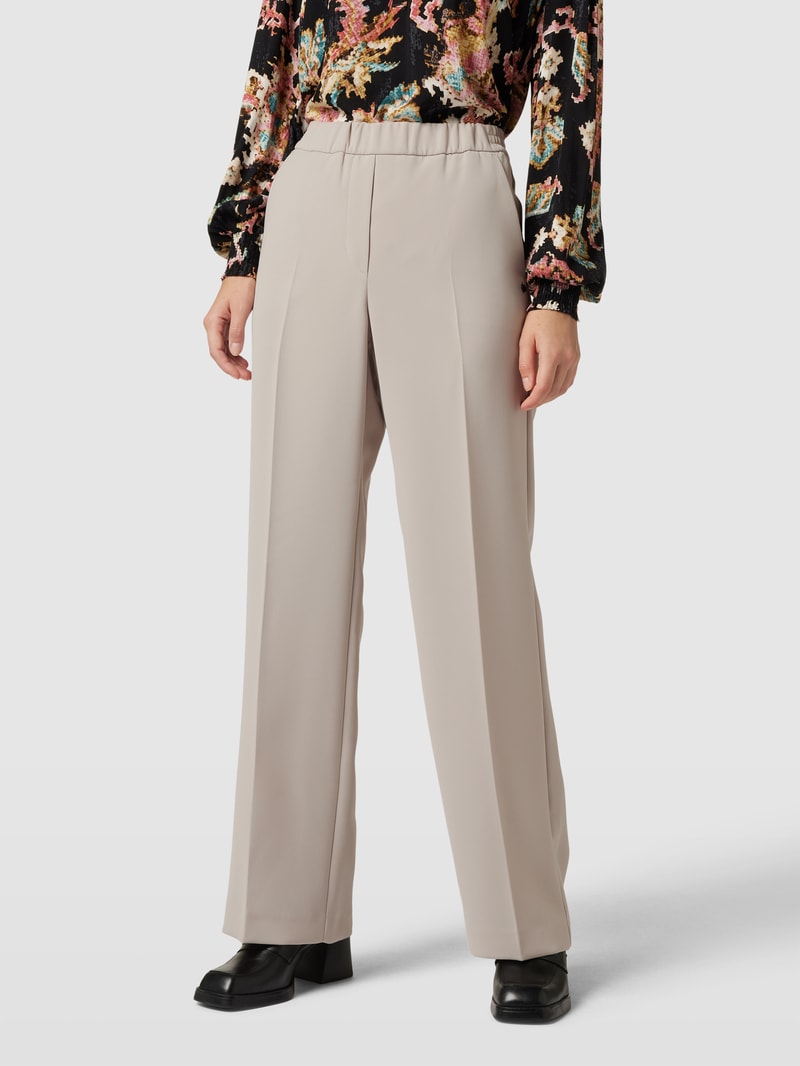 Stoffhose mit Bügelfalten in offwhite