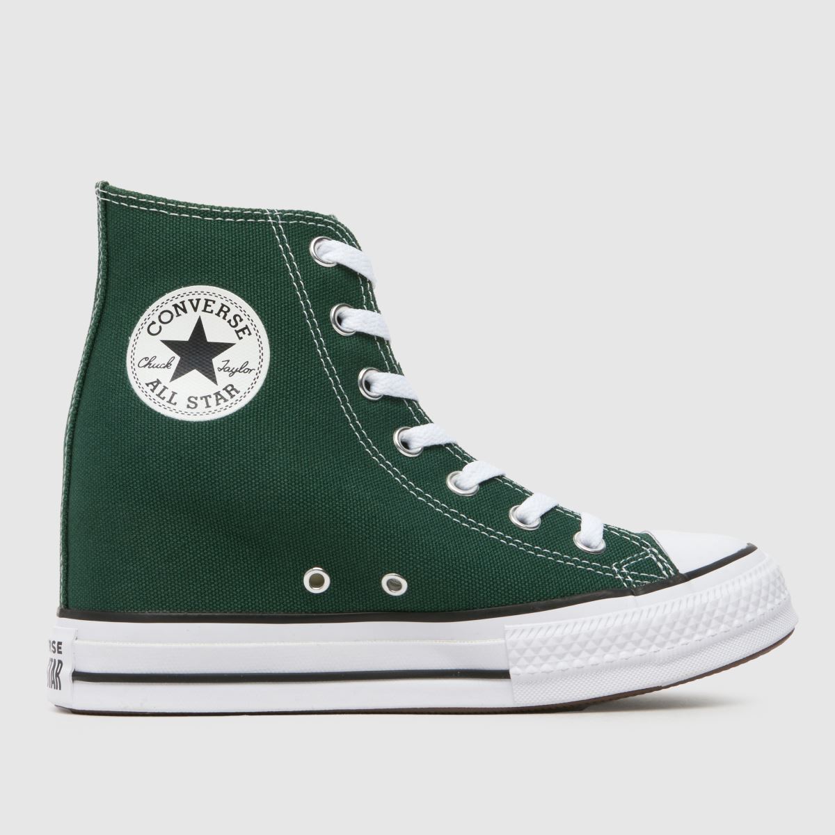 Converse All Star – Gröna klassiska kilklackade sneakers