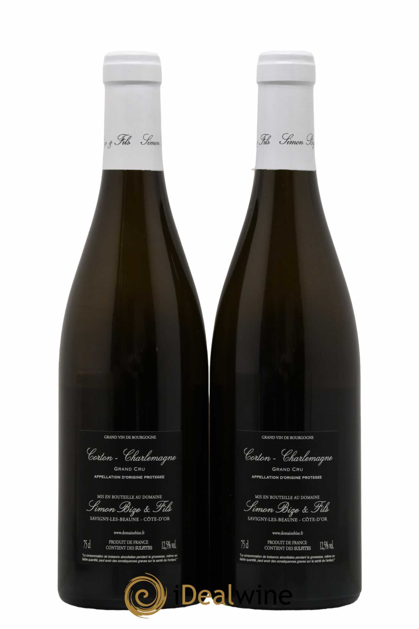 Corton-Charlemagne Grand Cru Simon Bize & Fils  2021 - Lot de 2 Bouteilles