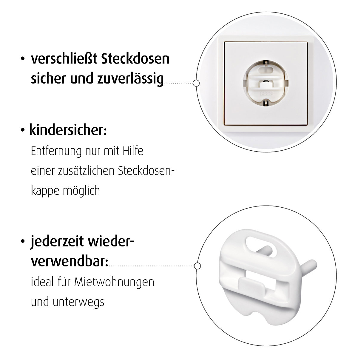 Steckdosenkappe, 6er Set