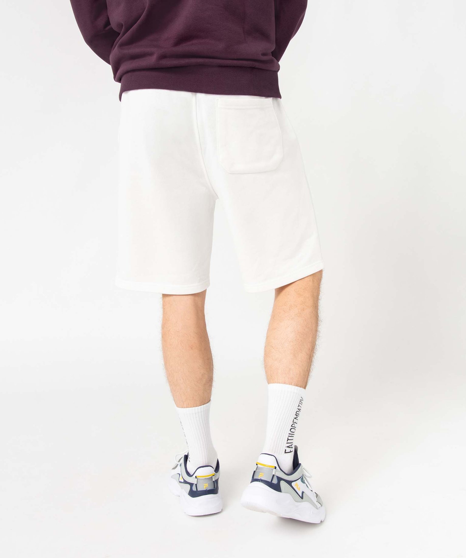 Bermuda homme en maille extensible blanc | GEMO