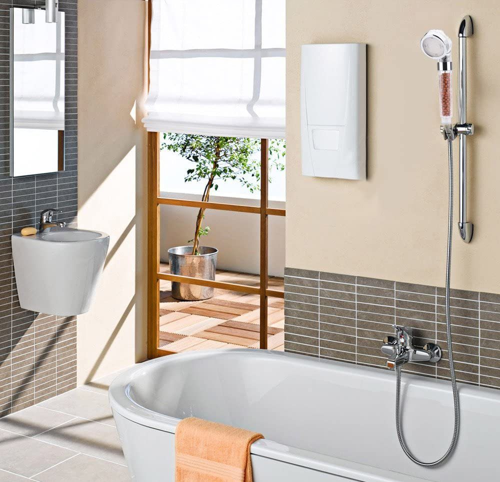 Kpaloft Handbrause, LED Filterbrause 7 Lichtfarben, Wassersparend Hochdruck