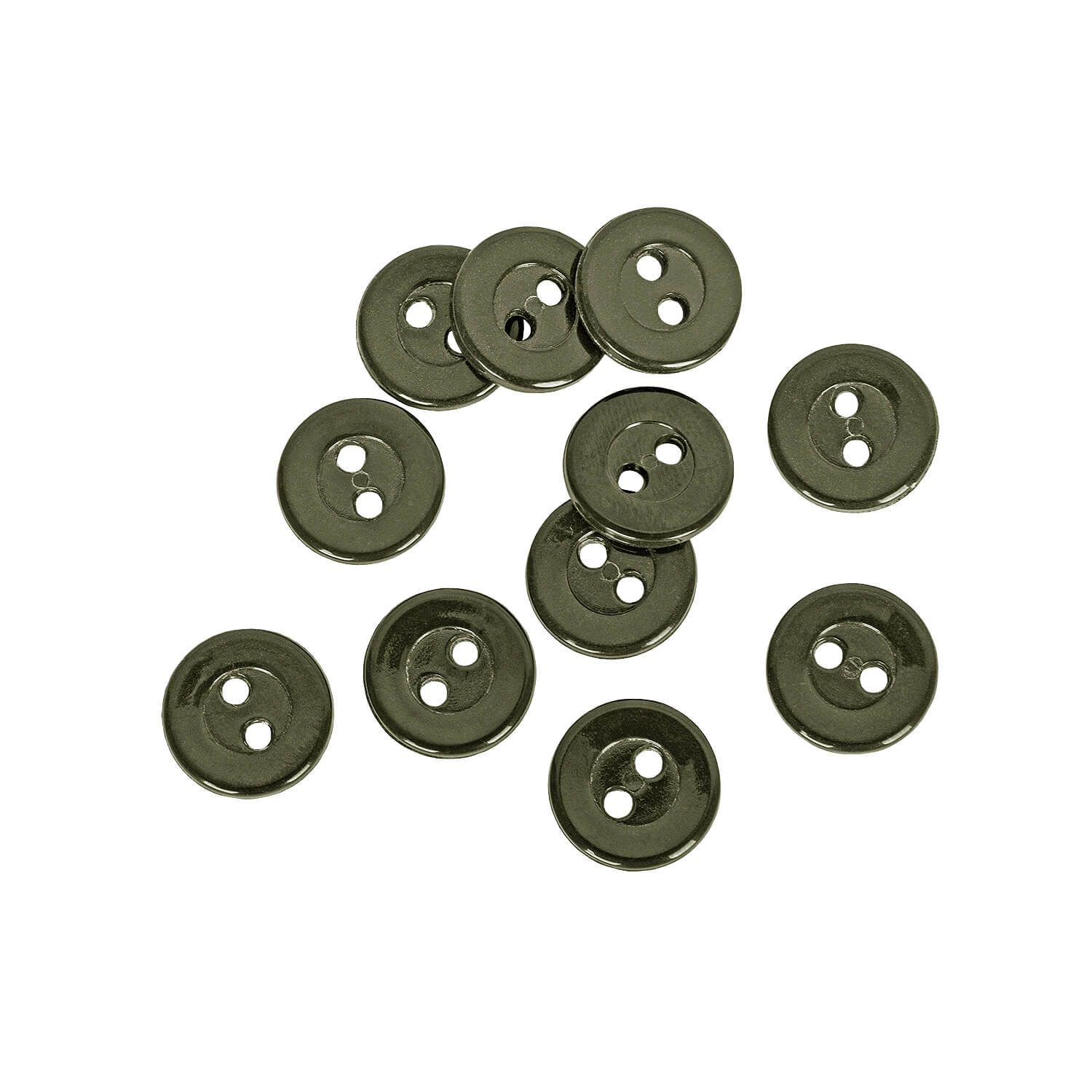 Feldhemd Knopf 12 mm 10 Stück