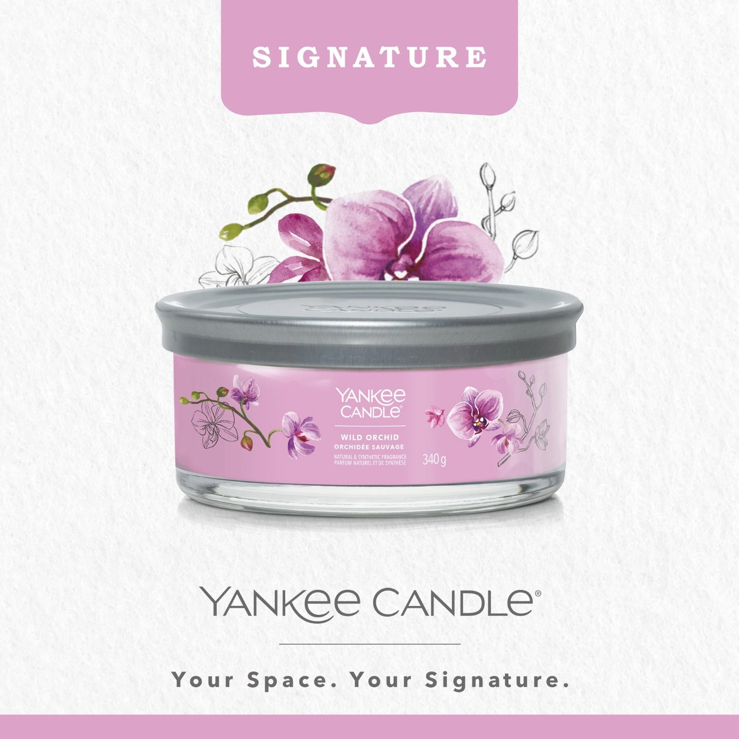 YANKEE CANDLE 5 Wicks Wild Orchid