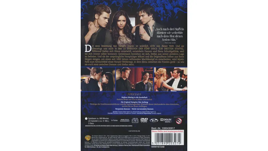 The Vampire Diaries - Staffel 3  [5 DVDs]