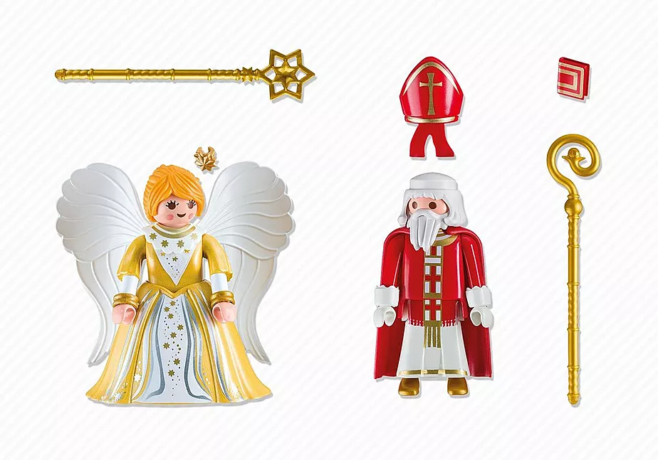 St. Nikolaus und Weihnachtsengel