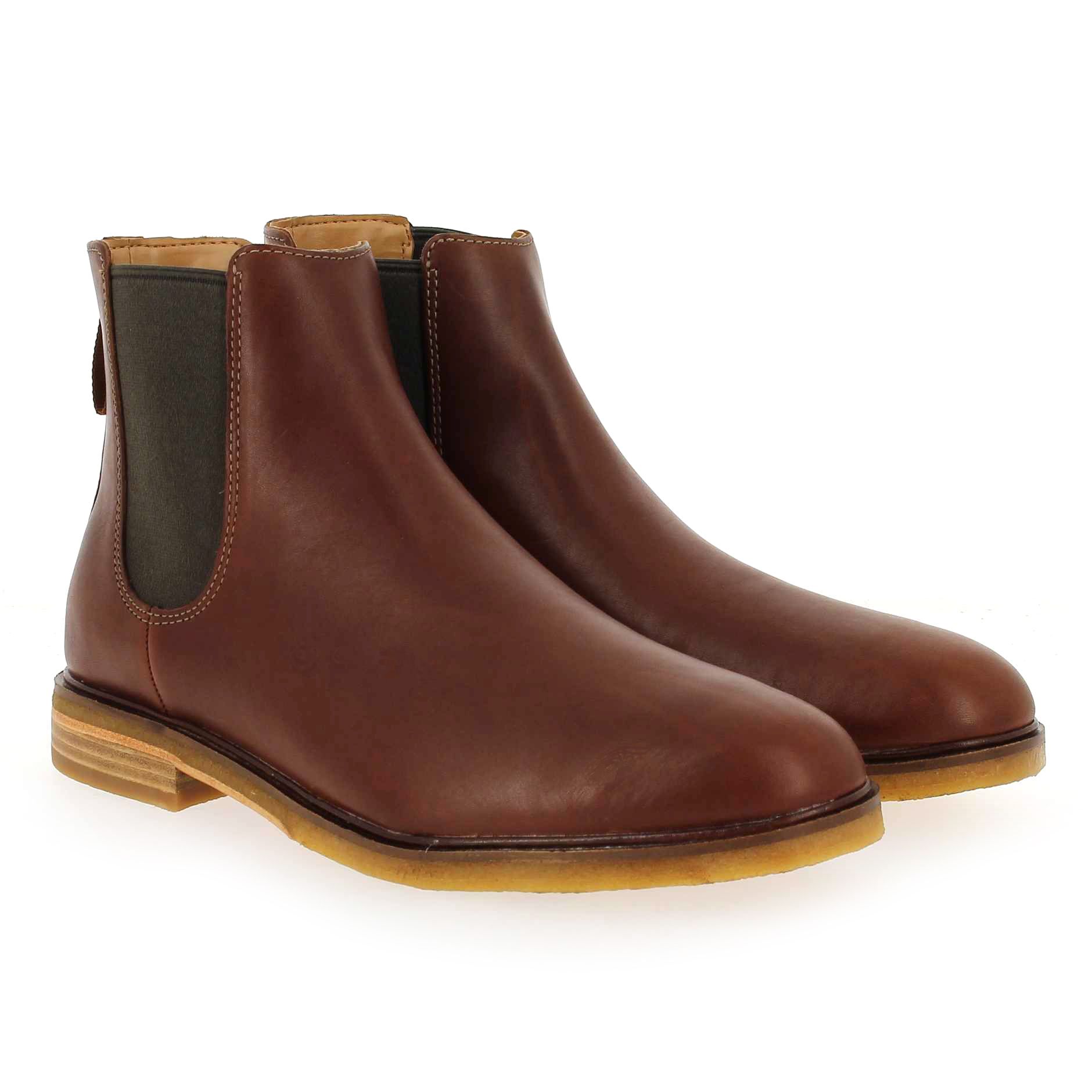Clarks  CLARKDALE GOBI LEATHER - Cognac