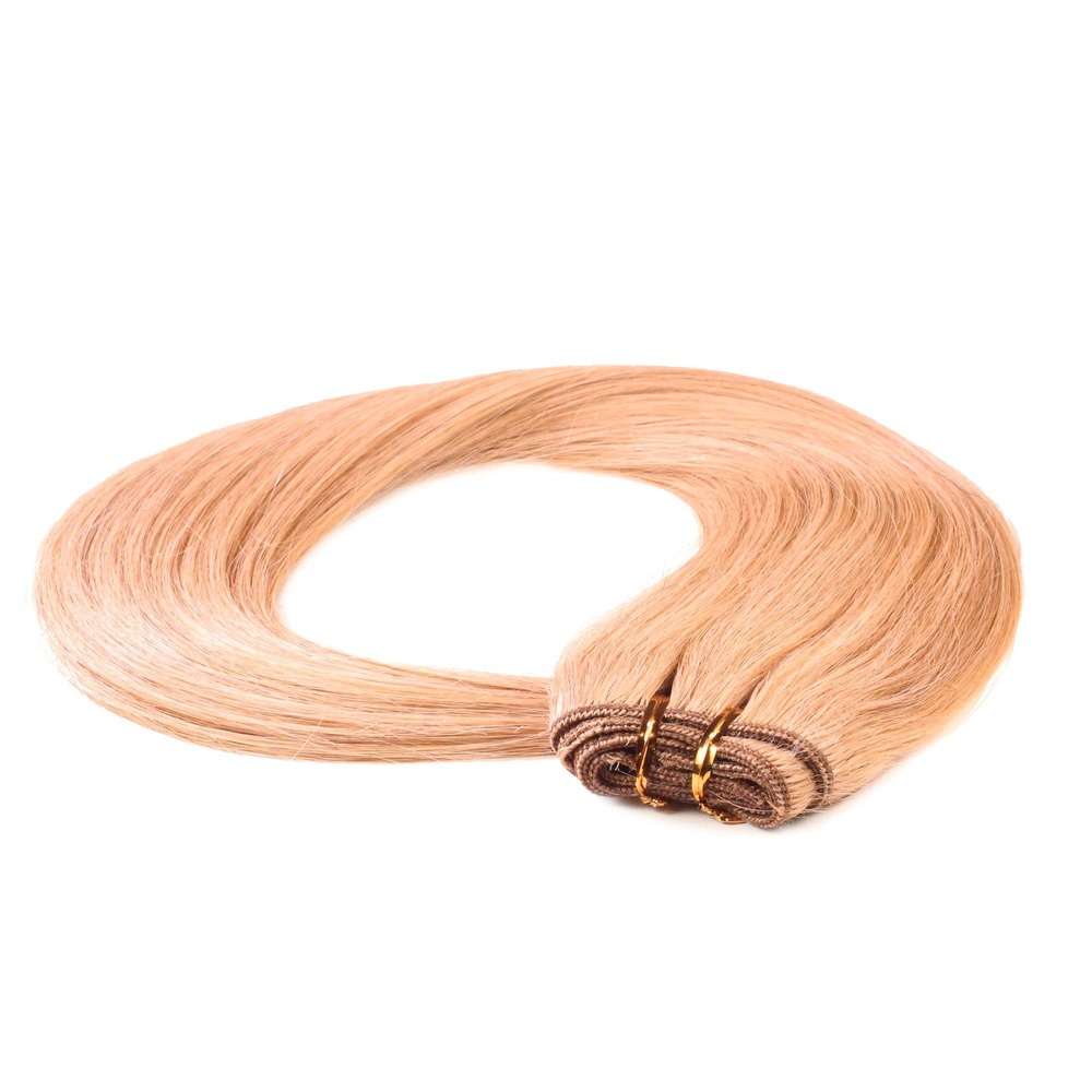 hair2heart Extensions Tissage cheveux naturels #27 Blond doré foncé 100g extensions