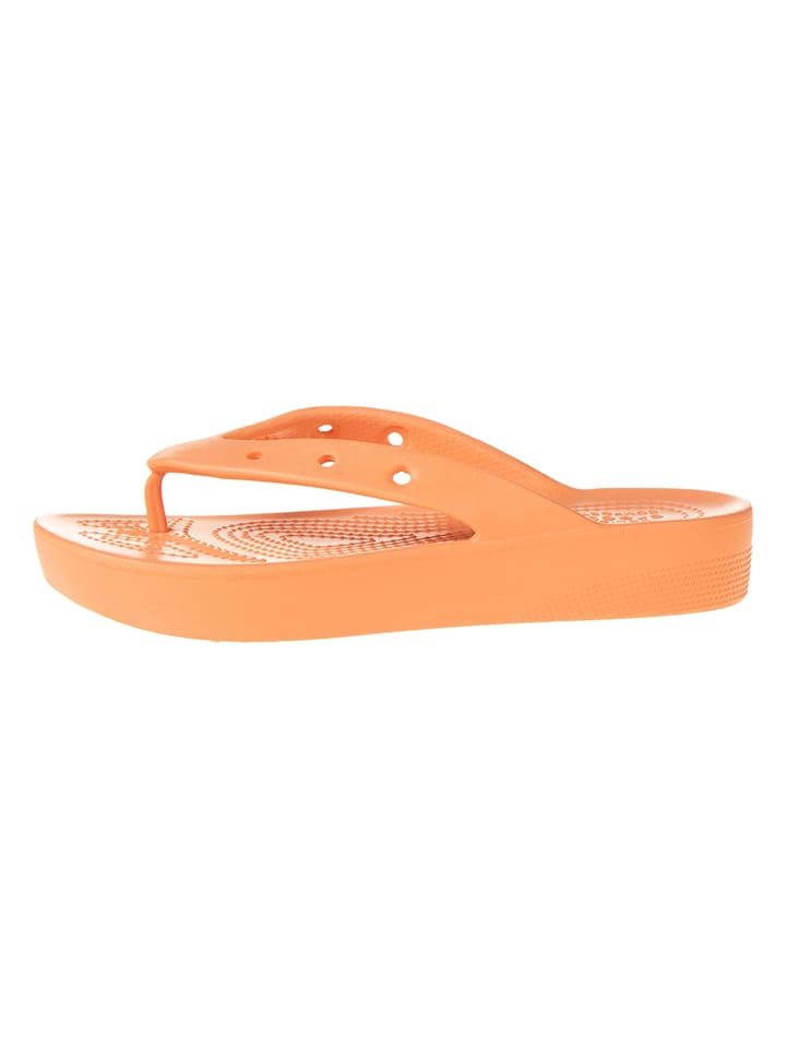 Crocs Zehentrenner in Orange günstig kaufen