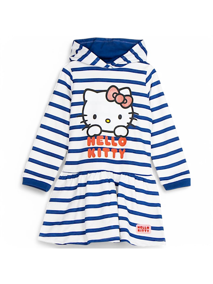 Hello Kitty Langarmkleid Hello Kitty gestreift in Weiß günstig kaufen