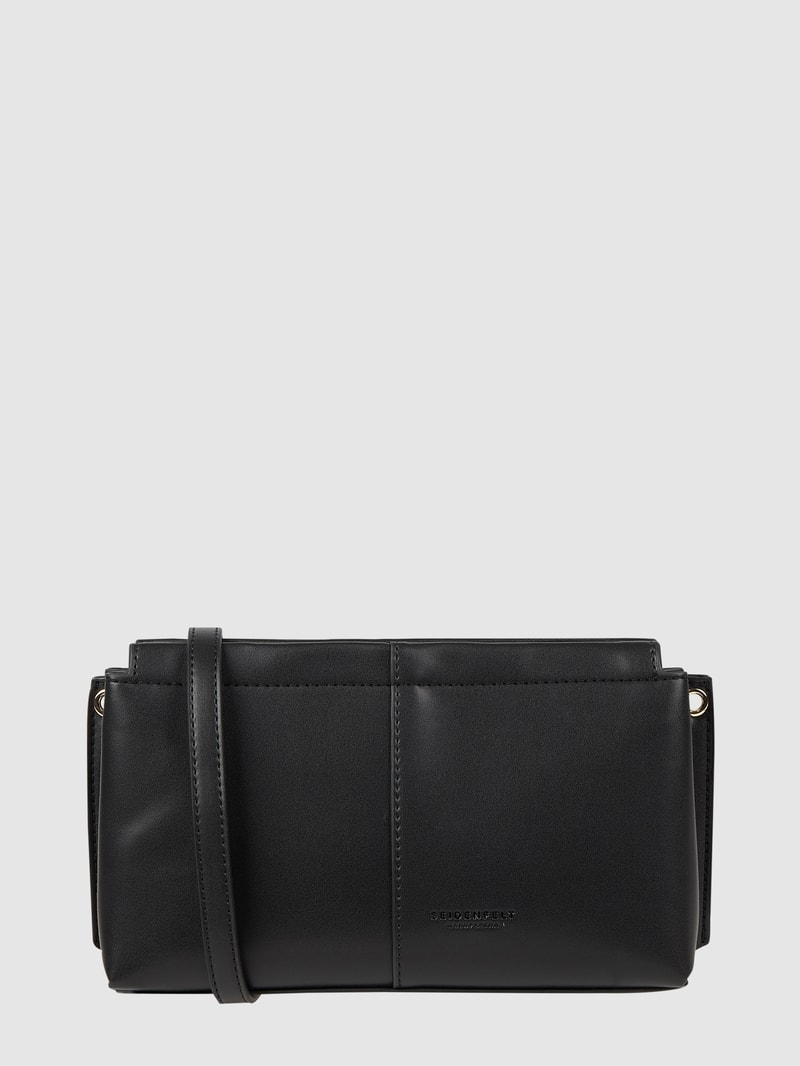 Pochette in Leder-Optik Modell 'Nees' in schwarz