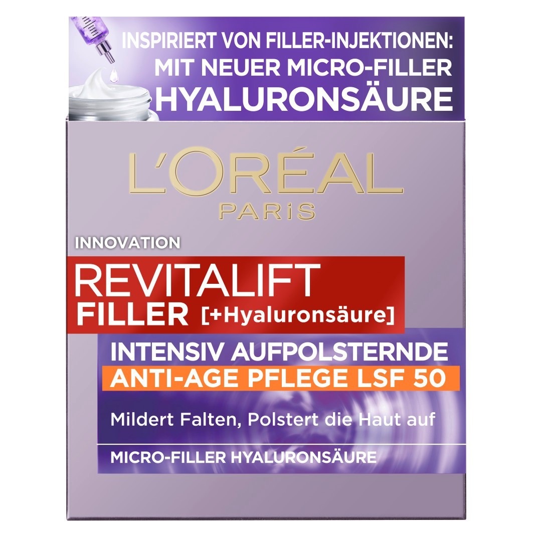 Filler Anti-Aging Tagescreme LSF 50 mit Hyaluronsäure