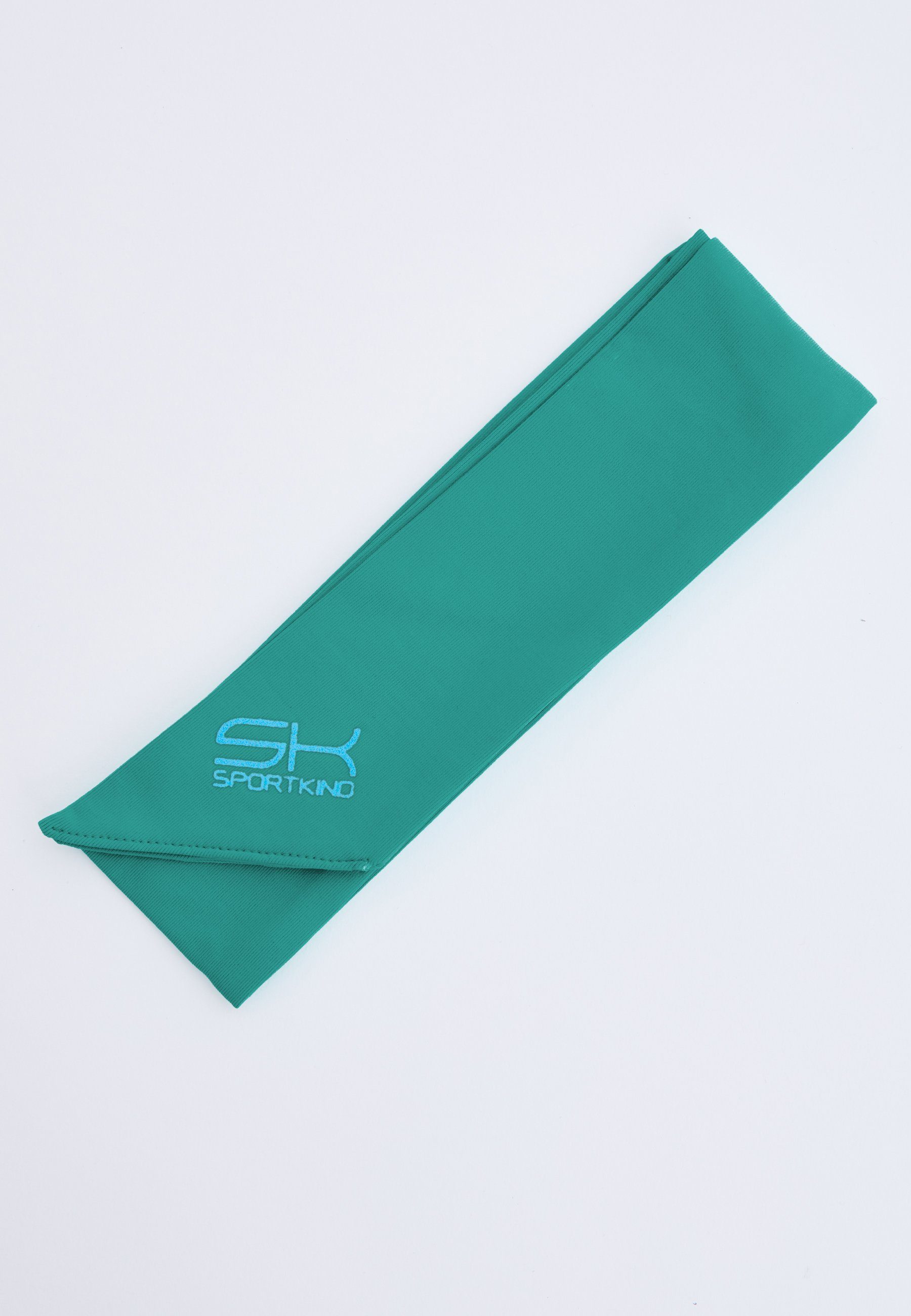 SPORTKIND Schweißband Tennis Stirnband Schweißband, unisex Kinder & Erwachsene, smaragd grün
