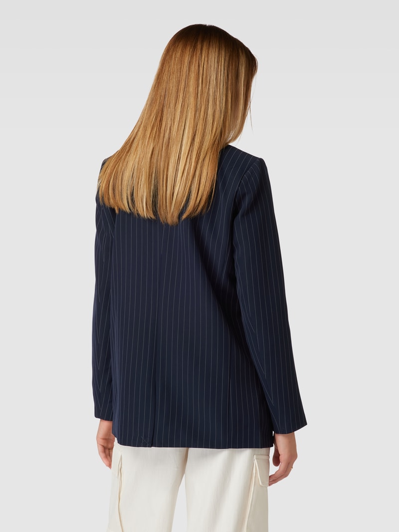 Blazer mit Streifenmuster Modell 'BOSSY' in dunkelblau