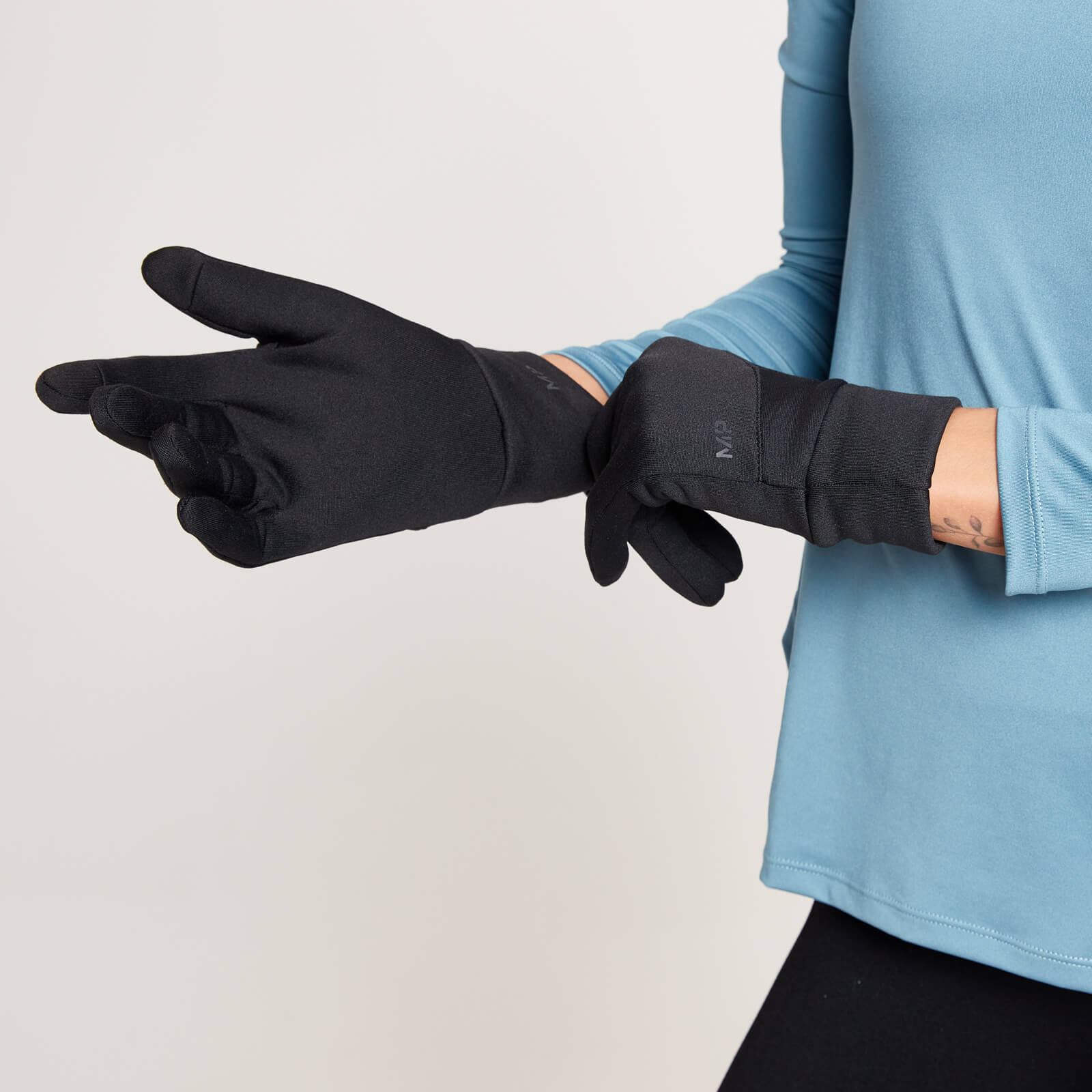 Gants de course réfléchissants MP – Noir