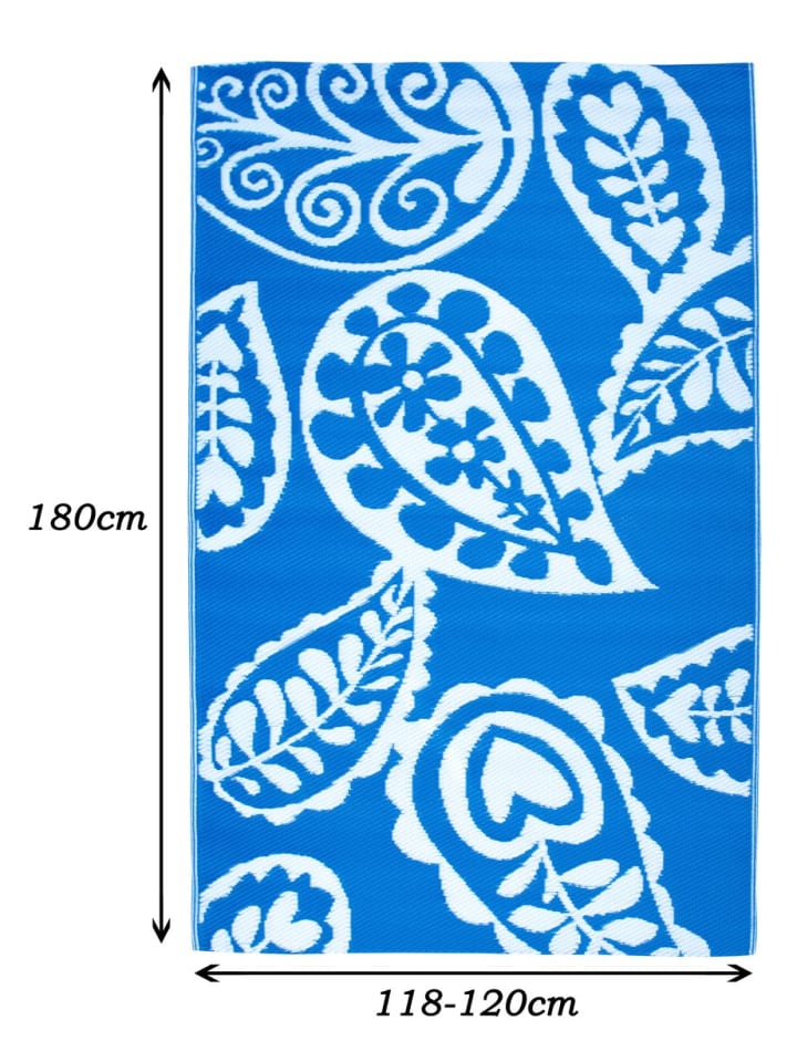 JACK Outdoor Teppich 120x180cm In- & Outdoor in Paisley Blau günstig kaufen 120x180cm