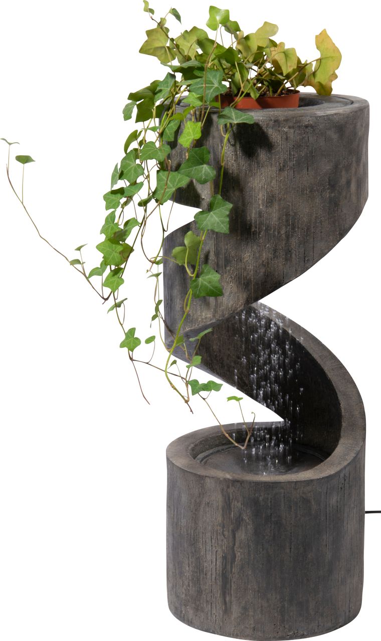 dobar Spiralförmiger Design-Gartenbrunnen mit LED´s