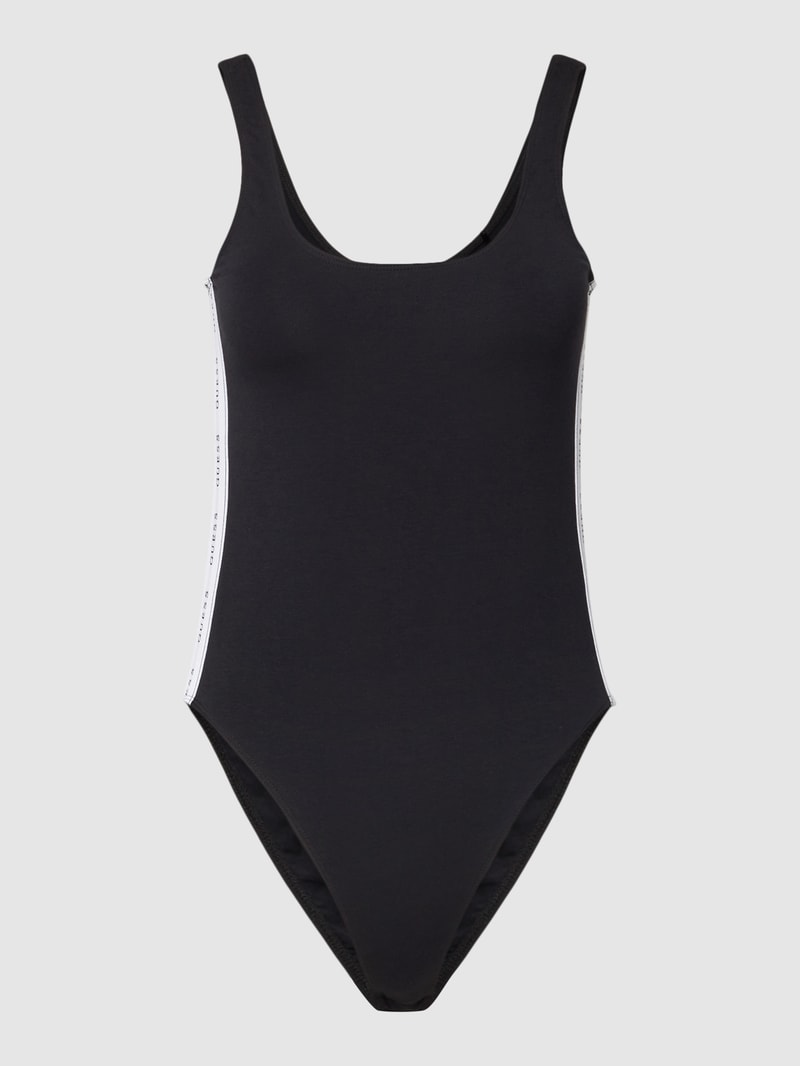 Body mit Galonstreifen Modell 'CARRIE NEW BODY' in schwarz