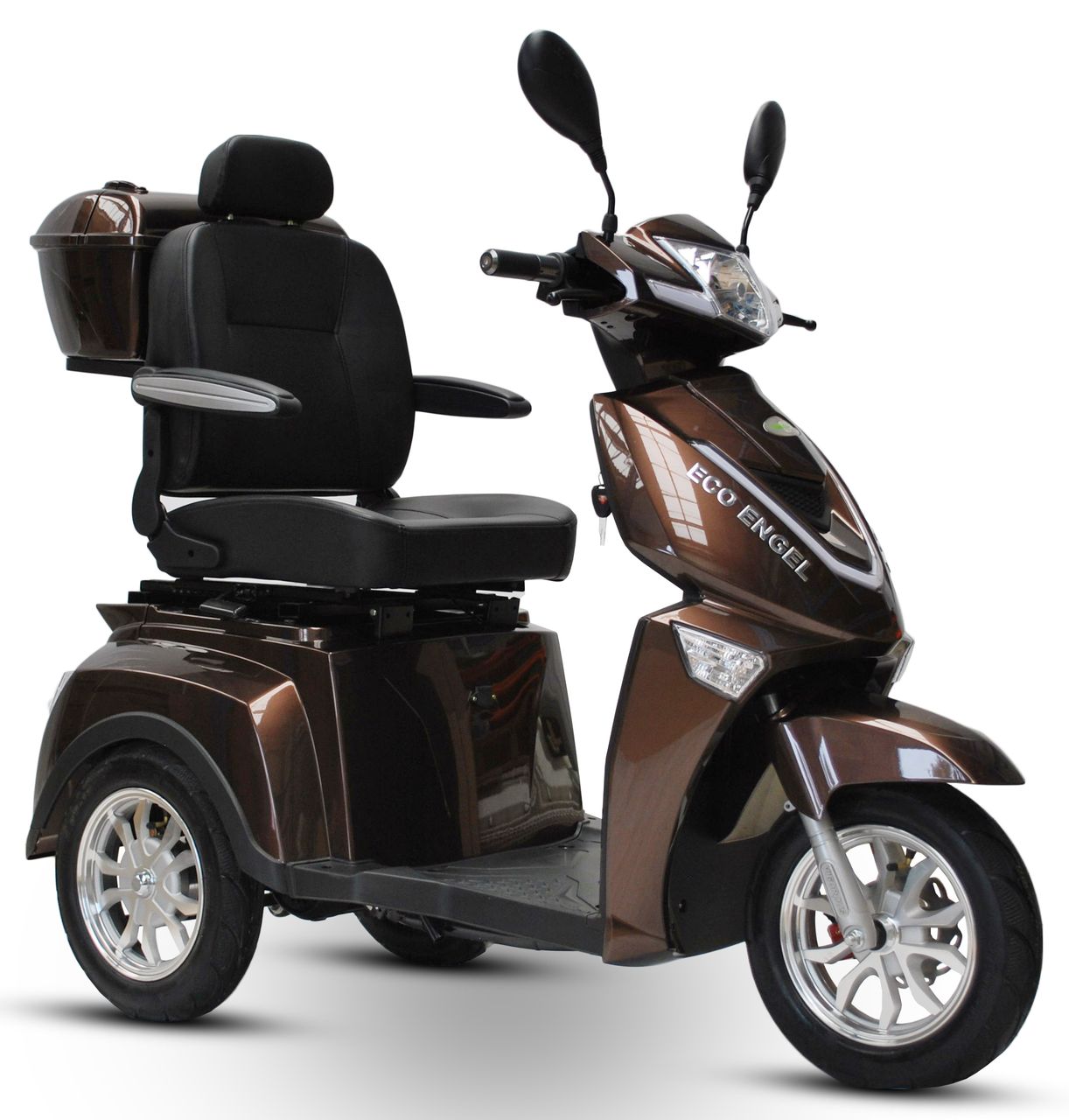 ECO ENGEL 504 Schoko, 25 km/ h mit 1000 Watt Motor 20Ah, Seniorenmobil Elektro Roller