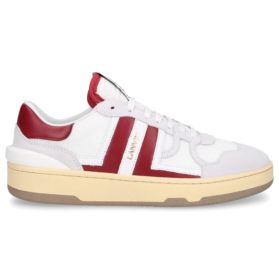 Lanvin - Sneaker low MESH CLAY Veloursleder - weiß