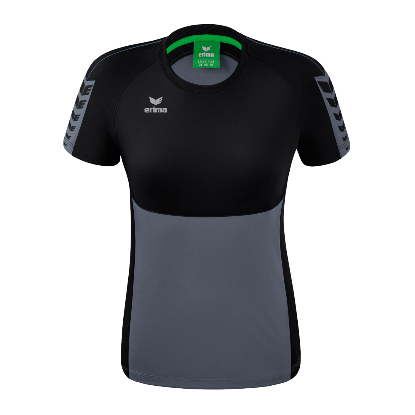Erima Six Wings T-Shirt Damen Grau Schwarz