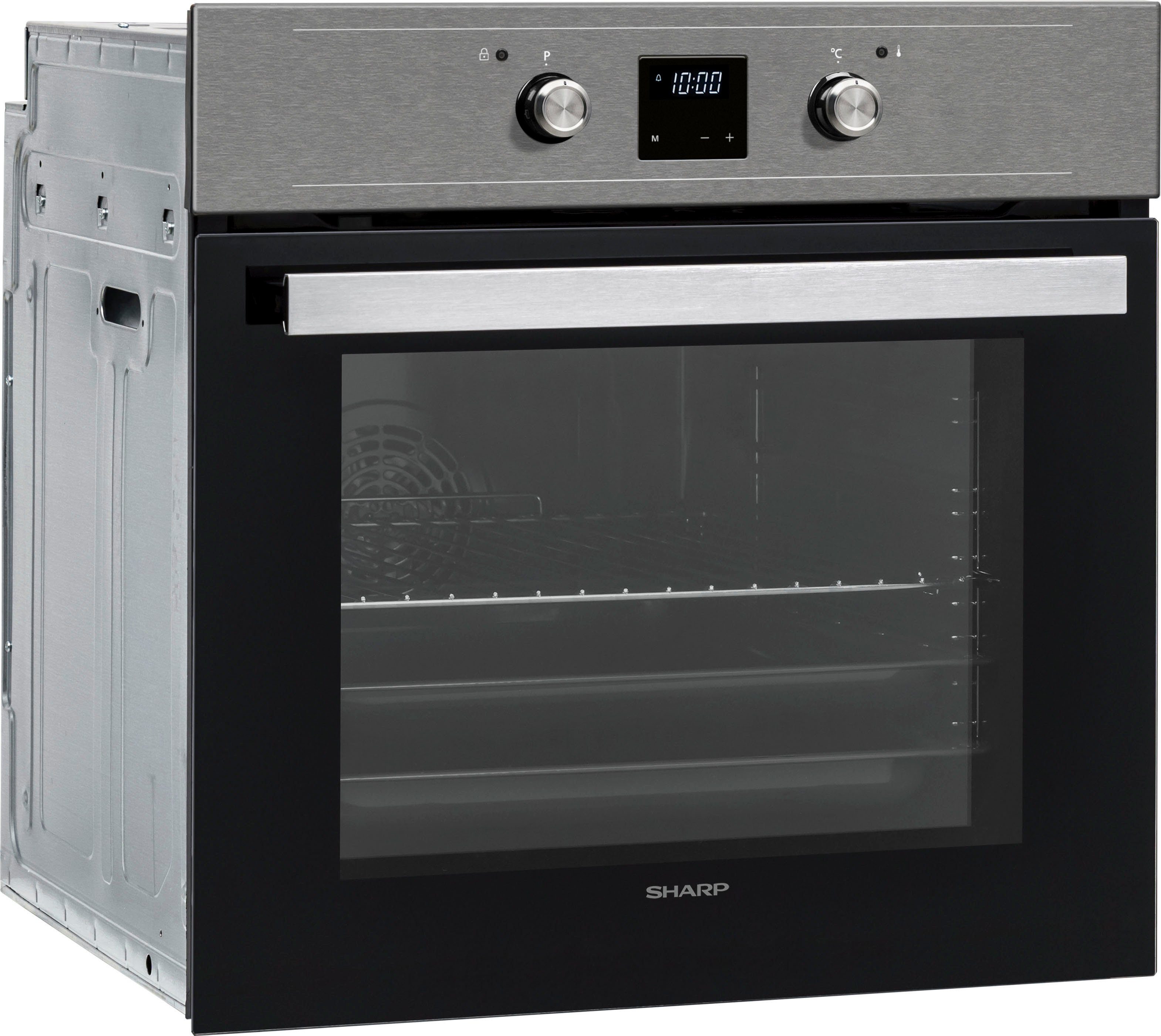 Sharp Einbaubackofen K-61DX28AM0-EU, Pyrolyse-Selbstreinigung