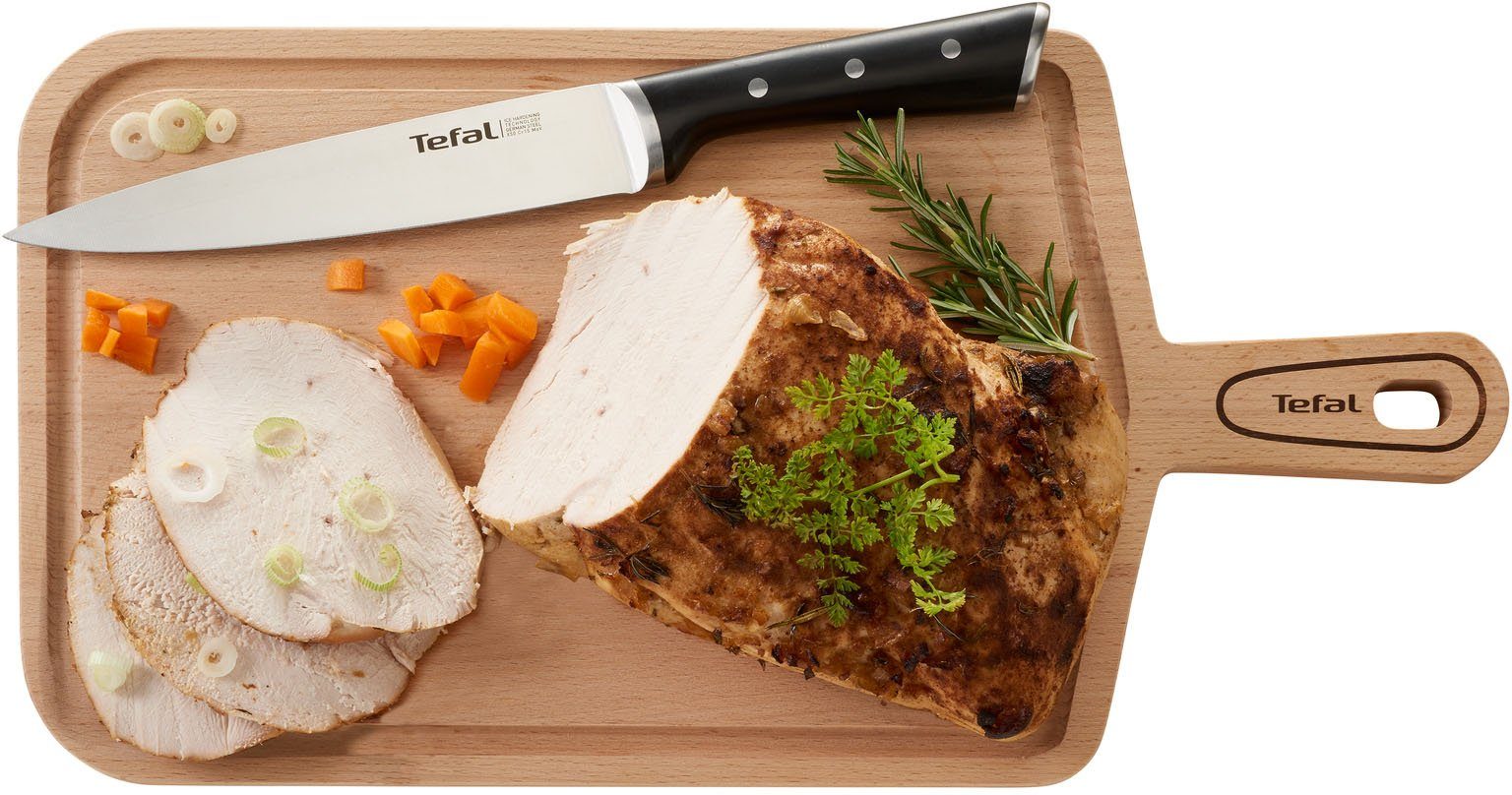 Tefal Fleischmesser Ice Force, Eishärtung, dauerhafte Leistungsstärke, Fisch/Fleisch, Edelstahl