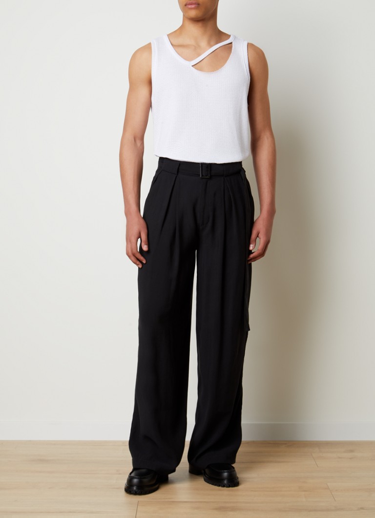 Tricou fără mâneci Louis Gabriel Nouchi cu detalii perforate și textură