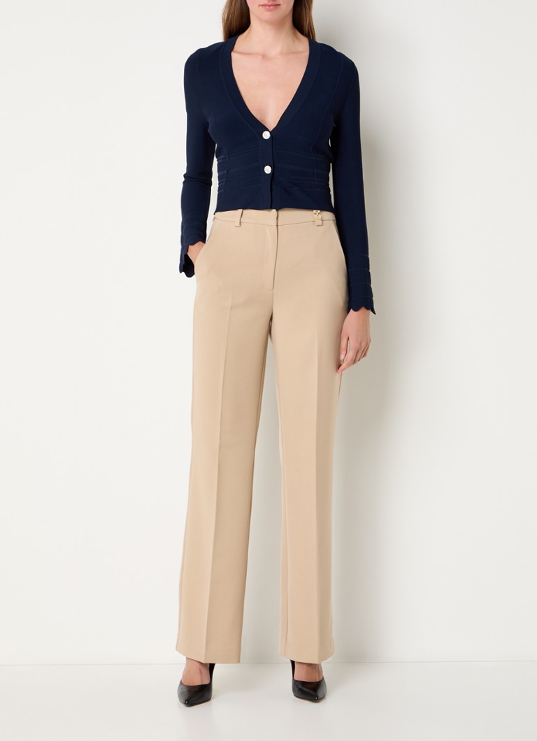 Pantaloni a gamba dritta a vita alta modello Cooper di Fifth House con tasche laterali