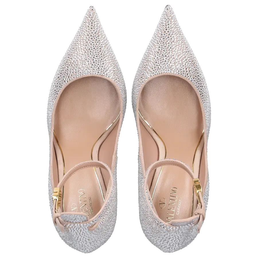 Valentino Garavani - Pumps TAN-GO Veloursleder - beige