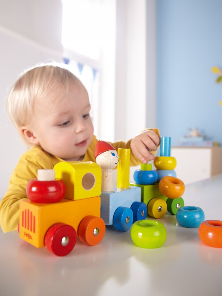 Haba Spielzeug-Lokomotive Entdeckerzug Farbkringel in mehrfarbig günstig kaufen onesize