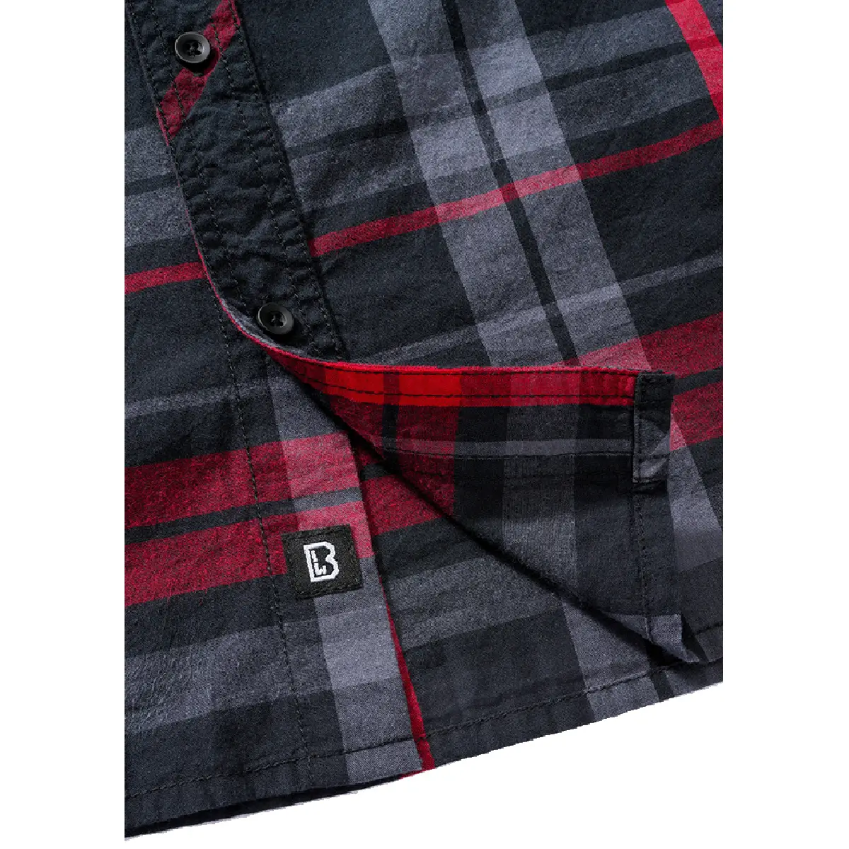 Brandit Roadstar Hemd anthrazit-rot