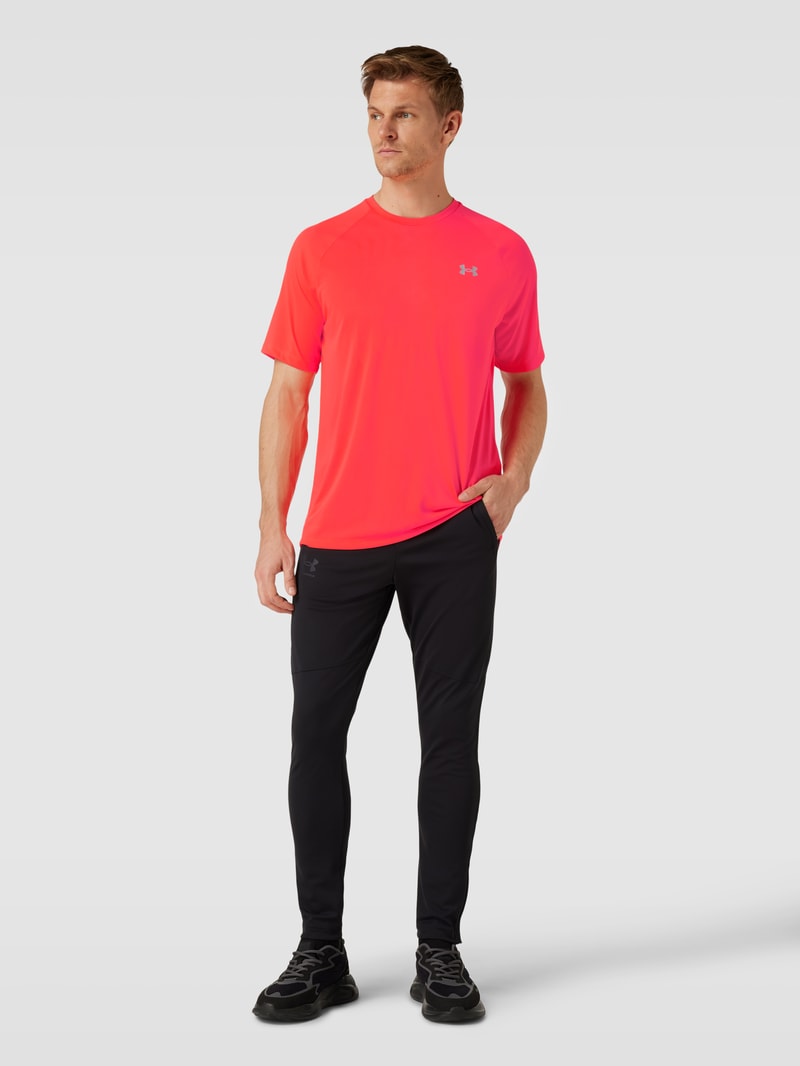 T-Shirt mit Rundhalsausschnitt und Logo-Print in pink