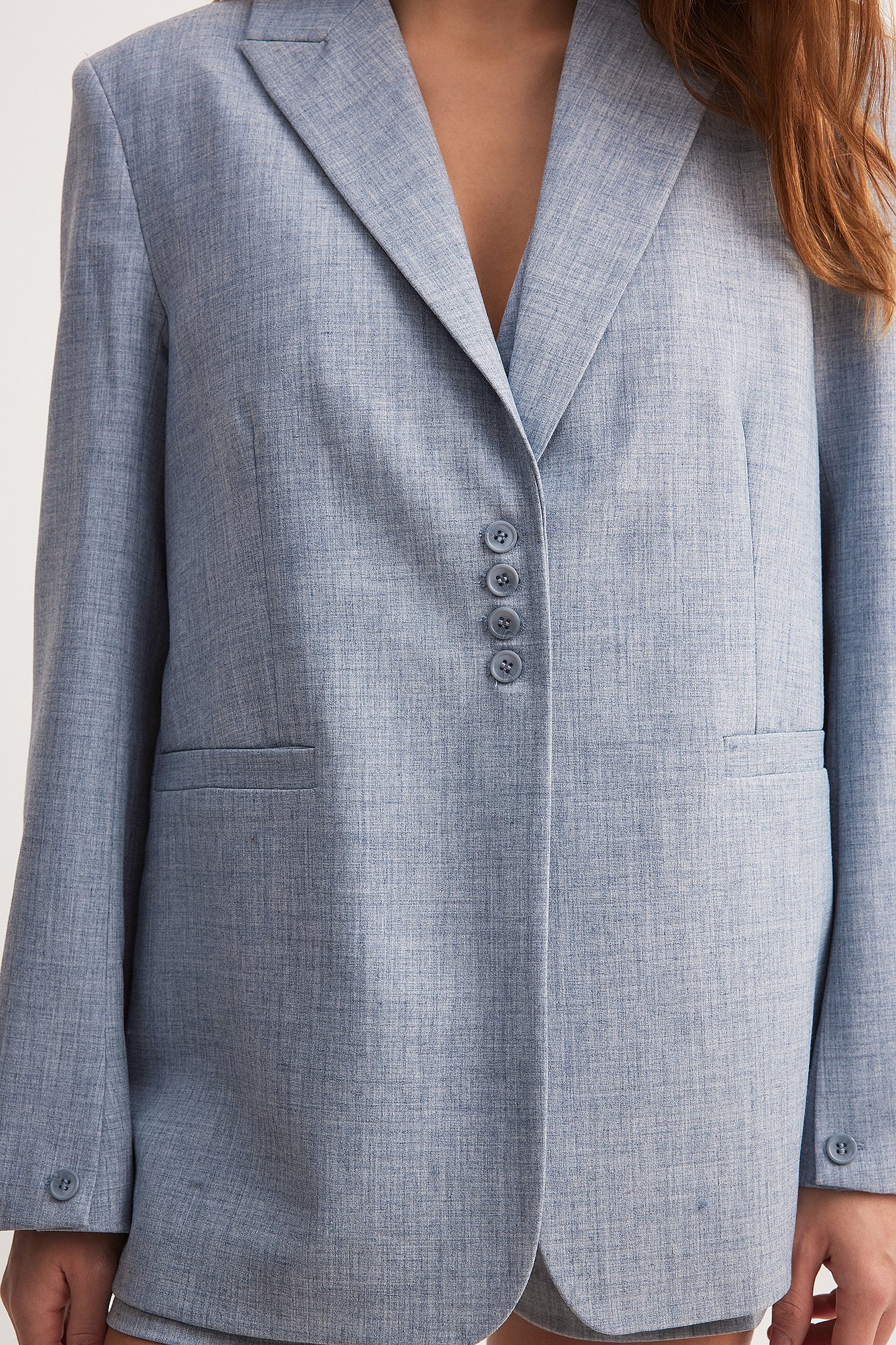 Oversize-Blazer aus Melange