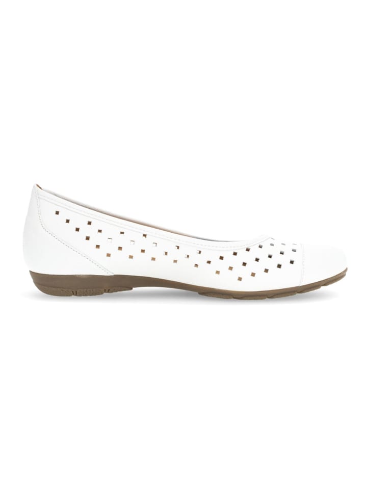 Gabor Ballerinas in Weiß günstig kaufen