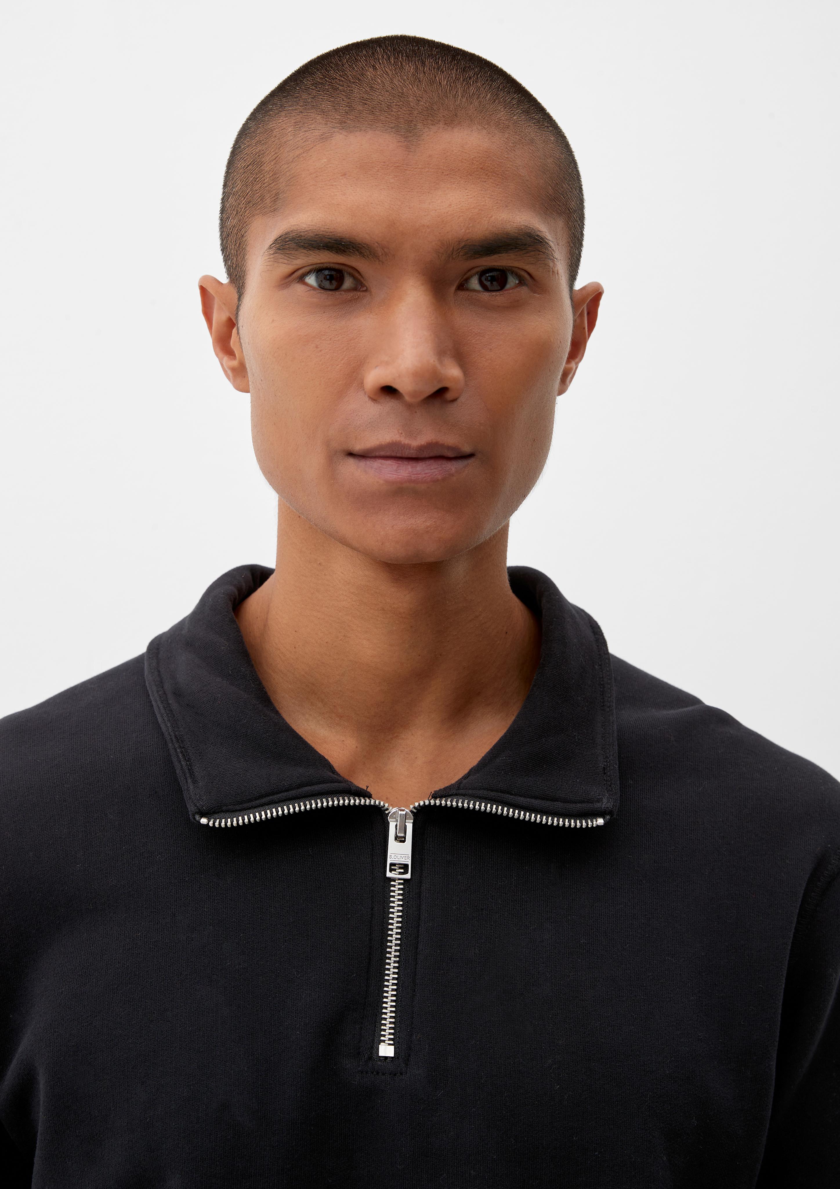 Sweatshirt im Troyer-Look  2121130-9999