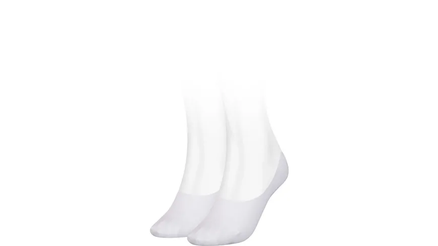 TOMMY HILFIGER Damen Füßlinge Invisible 2er Pack white