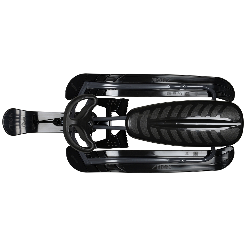 STIGA Snow Racer Lenkschlitten Graphite Grey