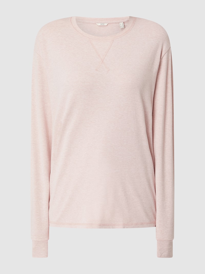 Pyjama-Oberteil aus Baumwollmischung in rosa