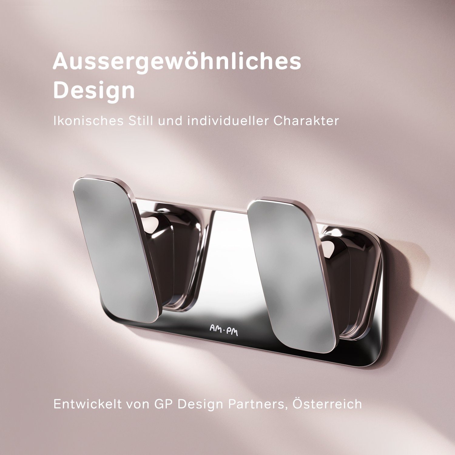AM.PM Wandhaken Inspire 2.0, Badezimmer, Dusche, Küche, Flur, Toilette, (Set), hochfunktionell, rost- und kratzfest