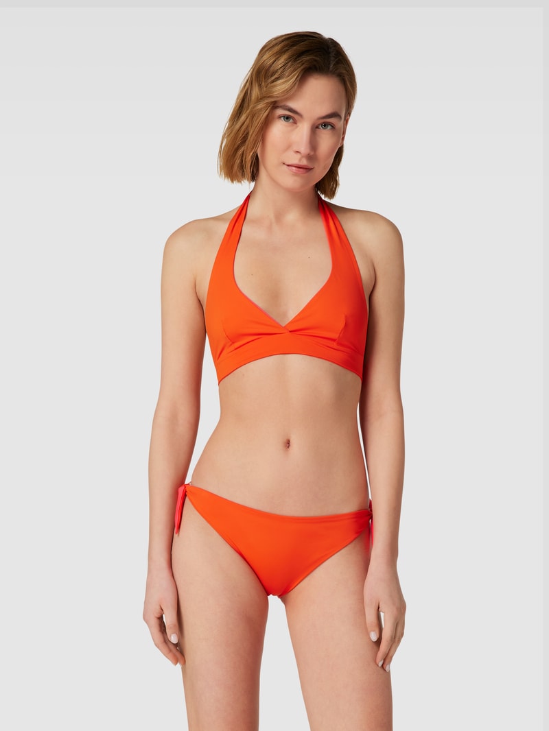 Bikini-Oberteil in Two-Tone-Machart in orange