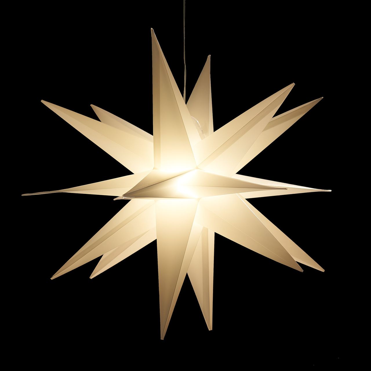 Weles AMARE LED 3D Außenstern weiß ca. 57 x 48 x 44 (B x H x T), für den Innen- und Außenbereich, mit Timer