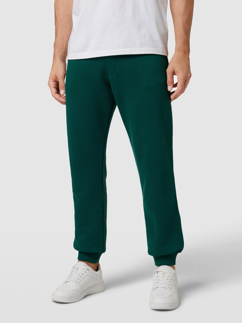 Sweatpants mit elastischem Bund in dunkelgrün
