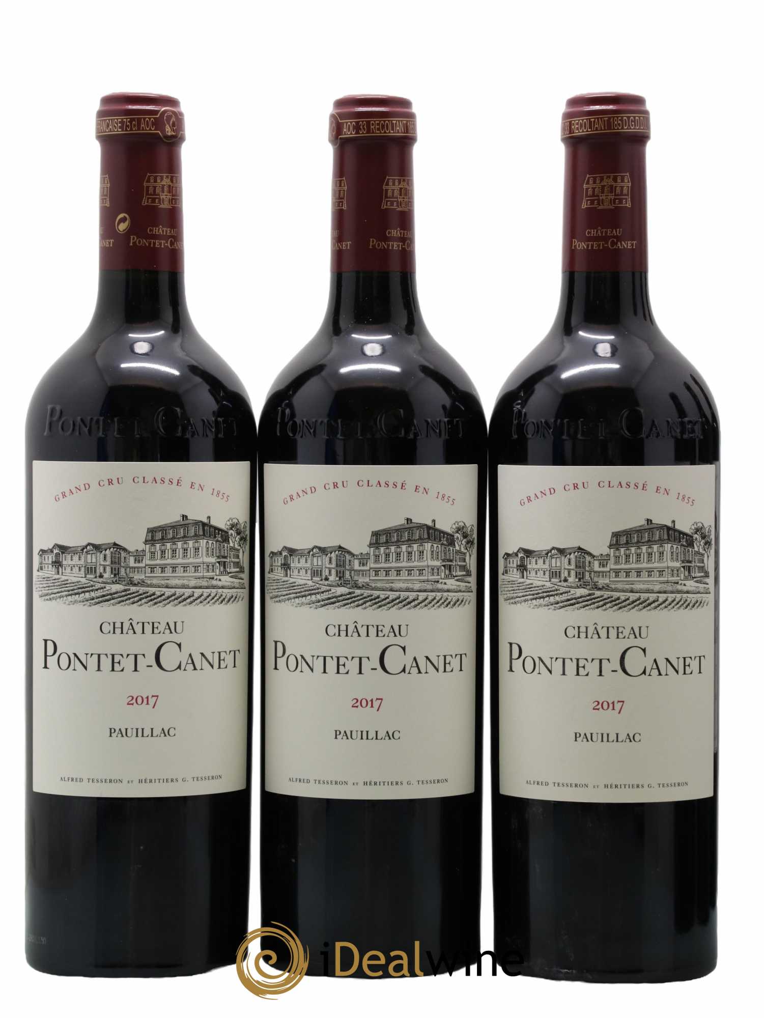 Château Pontet Canet 5ème Grand Cru Classé  2017 - Lot de 6 Bouteilles