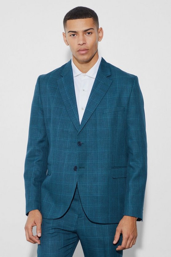 Kastiger karierter Oversize Blazer