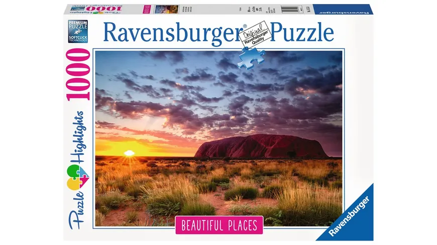 Ravensburger Puzzle - Ayers Rock in Australien, 1000 Teile