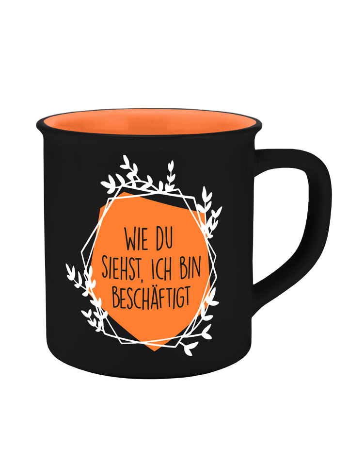 Geda Labels Tasse Bin beschäftigt in Orange - 400ml günstig kaufen onesize
